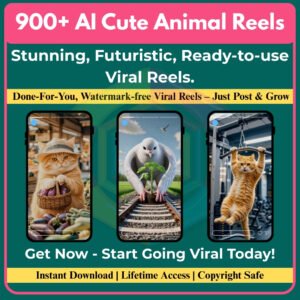 900+ AI Cute Animal Reels