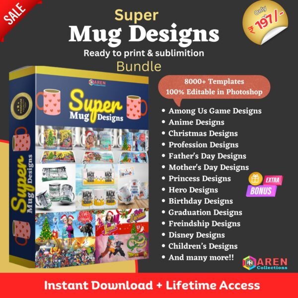 Mug designs bundle